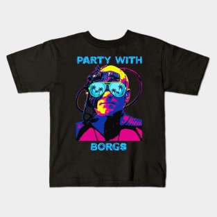 Party with Borgs Kids T-Shirt